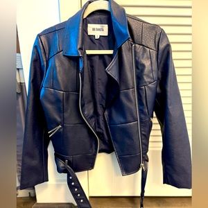 Faux Leather Motorcycle Jacket